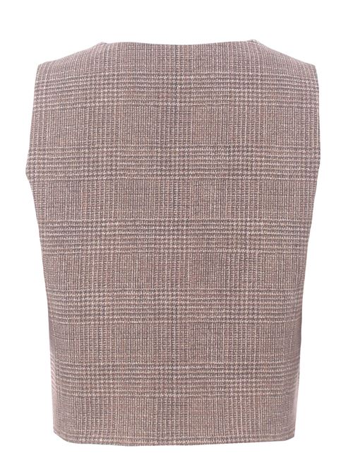 checked vest CIRCOLO 1901 | FD3675CORTE